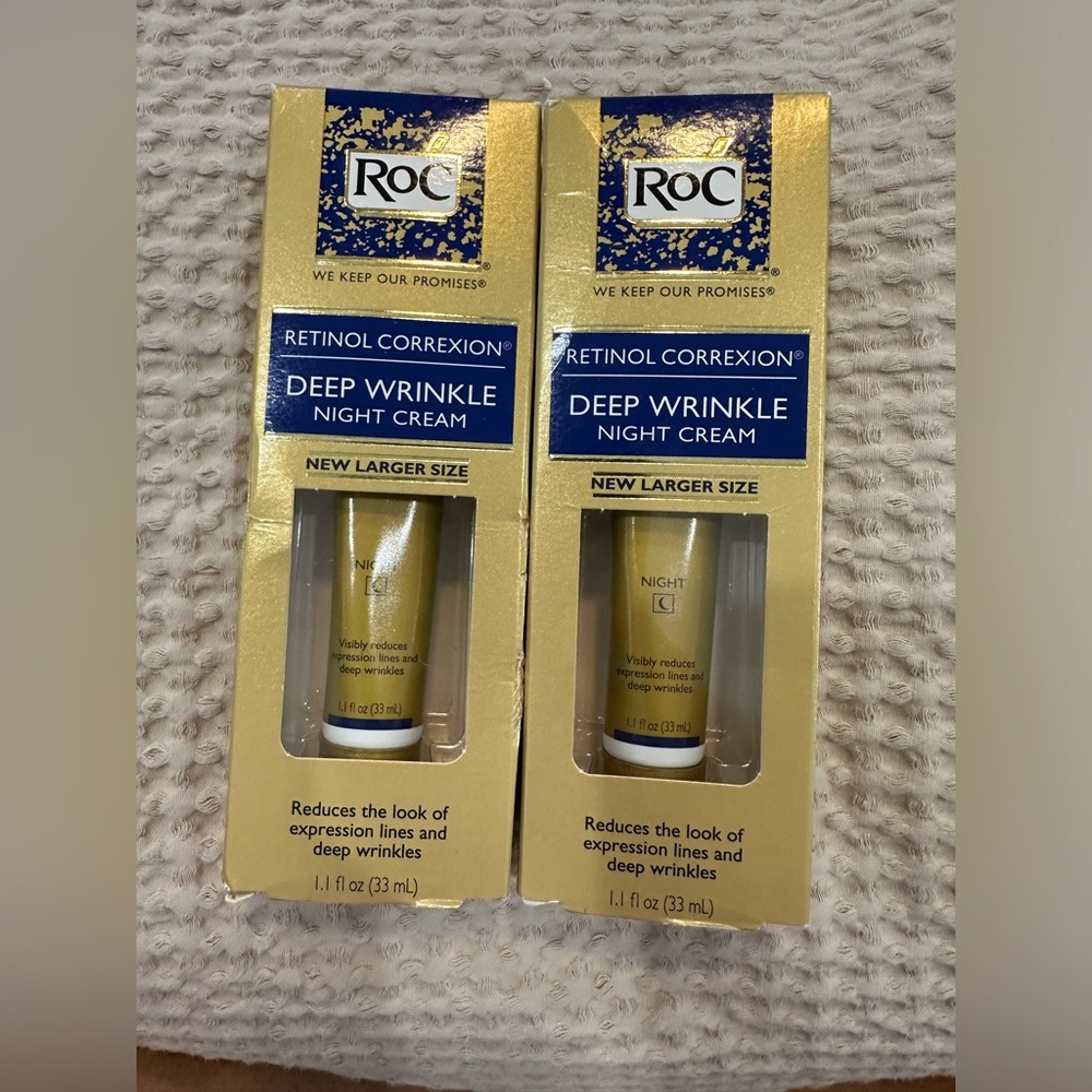 ROC retinol correxion deep wrinkle night cream 1.1 ounces new in box